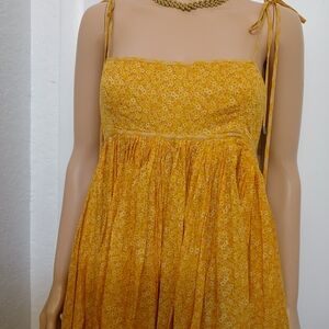 Yellow Floral Sundress